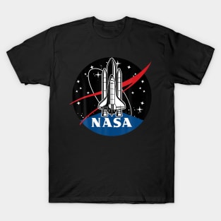 NASA Space Shuttle Take Off With Logo T-Shirt